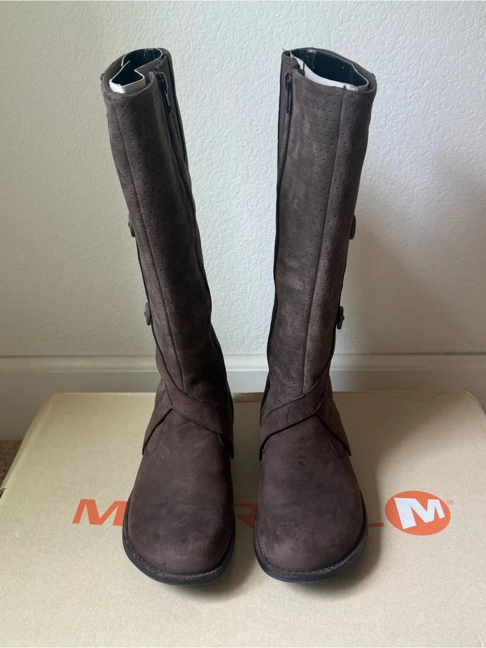 Merrell Captiva High Waterproof Boots in Espresso Sz 5.5